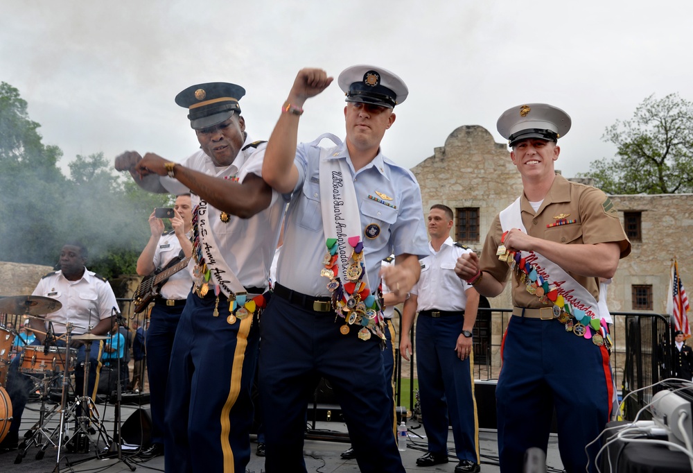 Joint Base San Antonio military ambassadors join Fiesta royalty, special guests to kick off Fiesta San Antonio