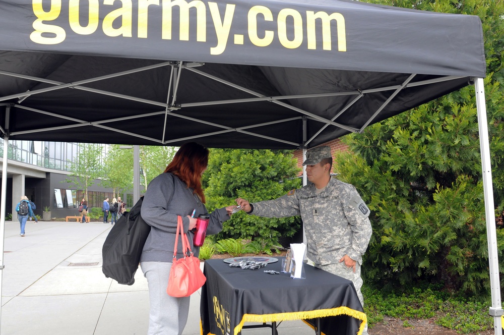 364th ESC meets future Reserve Soldiers at Community College Job Fair