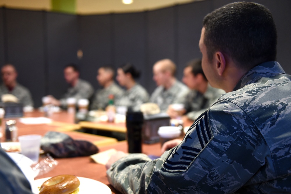 Airmen discuss future of Buckley over breakfast