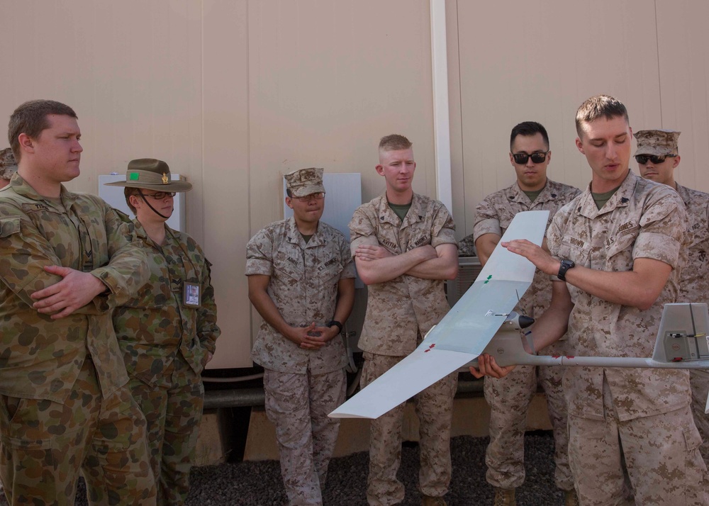 US Marines, Australians learn about new drone's capabilities