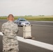 Belgian Police, US Military Police calibrate speedometers on Chièvres Air Base's airfield