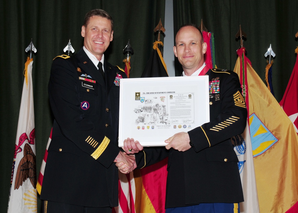 21st TSC CSM inducted as honorary Sgt. Morales Club member