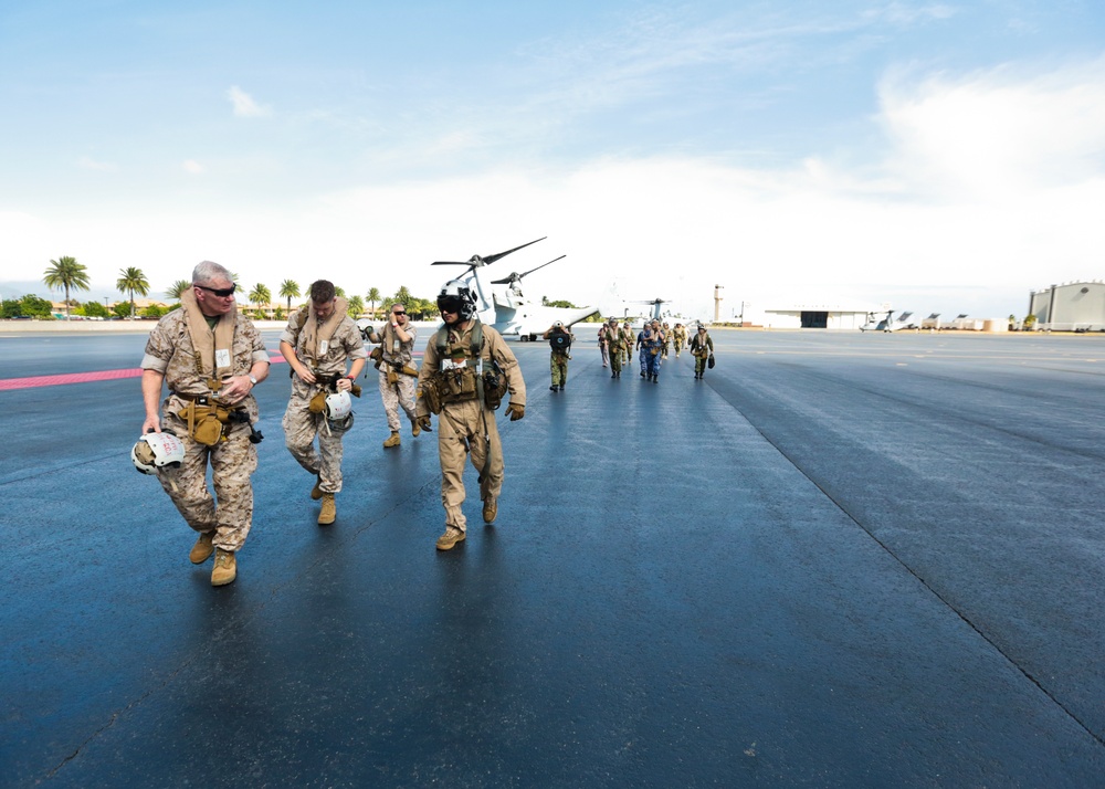 PALS 2015 Participants Tour the USS Essex during an Amphibious Operations Demo