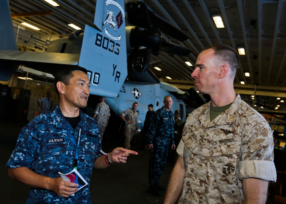 PALS 2015 Participants Tour the USS Essex during an Amphibious Operations Demo