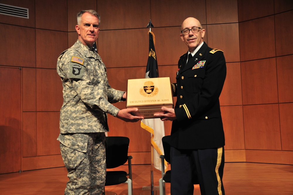 CH (Lt.Col.) King Retirement Ceremony