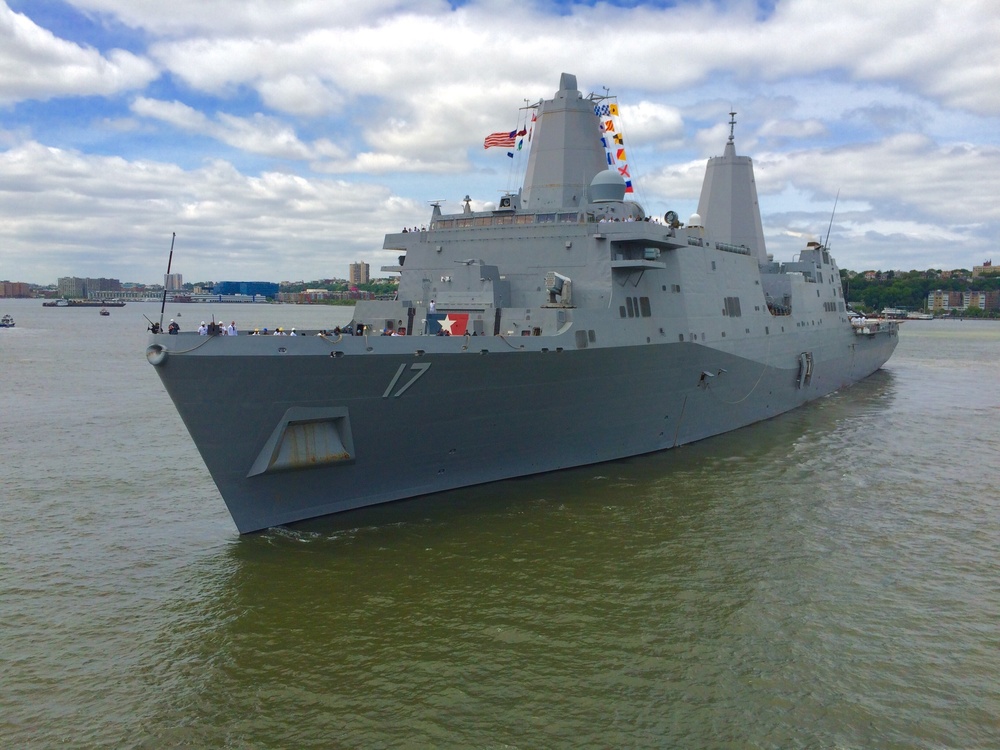 US Ships Prepare to Dock for Fleet Week New York 2015