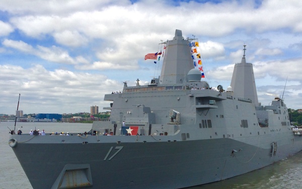 US Ships Prepare to Dock for Fleet Week New York 2015