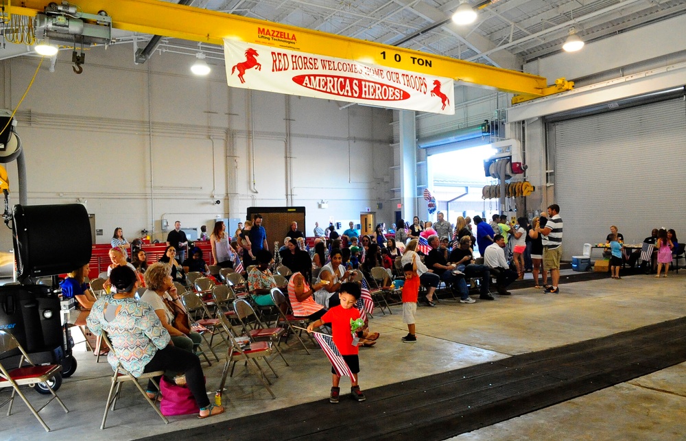 RED HORSE airmen return home