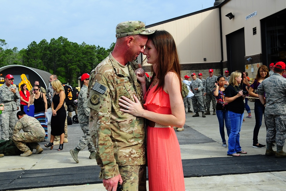 RED HORSE airmen return home