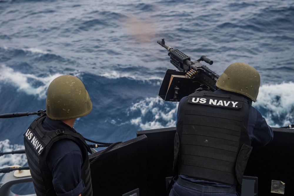 USS Fitzgerald live-fire drill