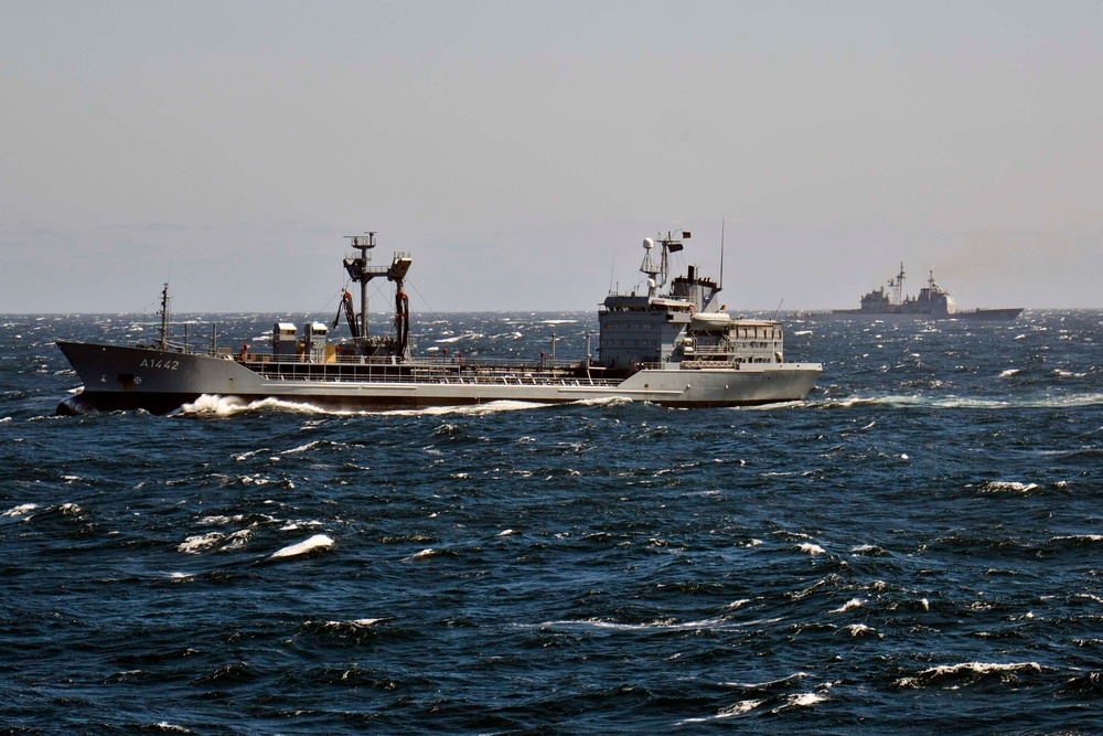 Refueling at sea