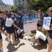 US Naval Academy's Class of 2018 Herndon climb