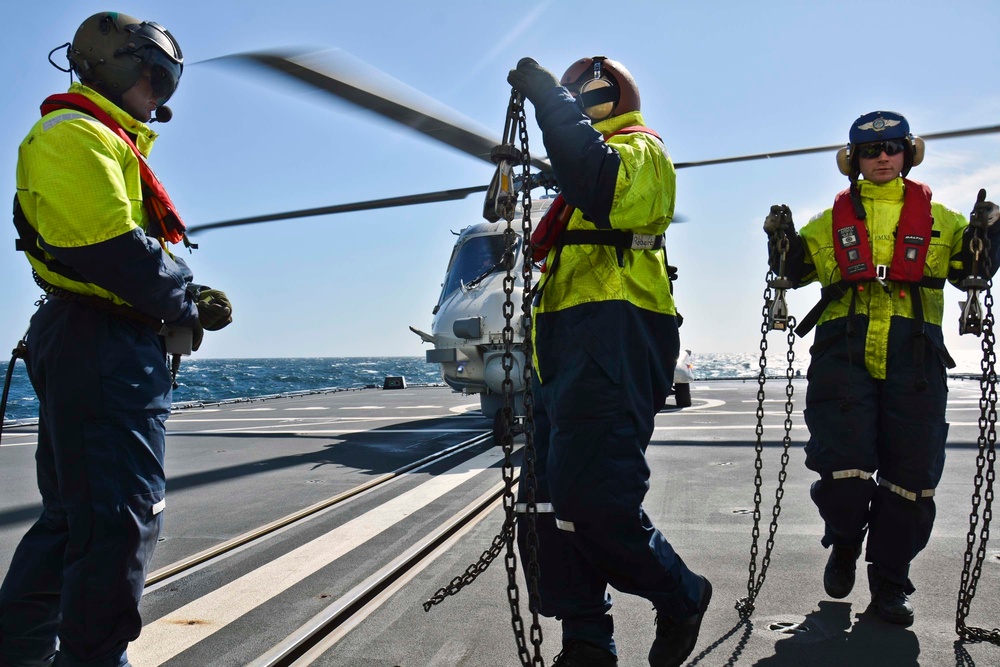 HNLMS Tromp flight operations