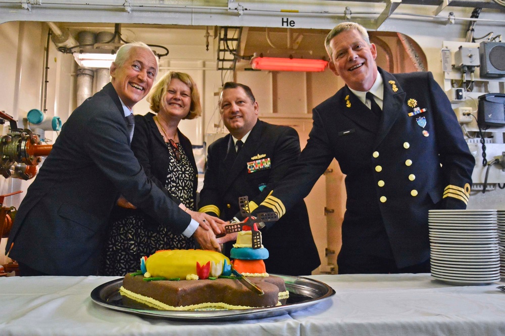 HNLMS Tromp reception