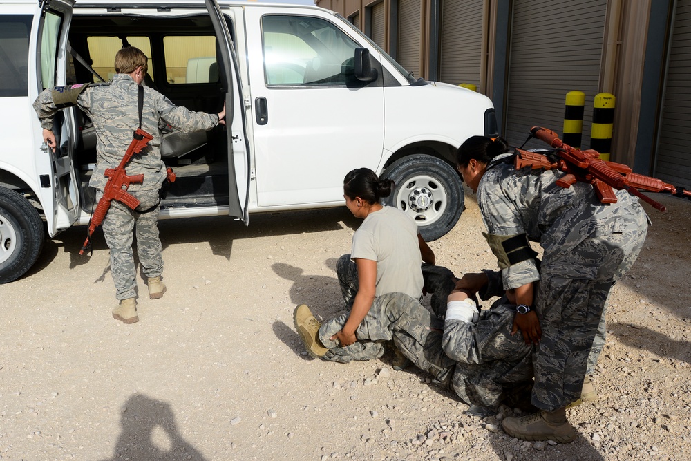 379th ESFS female Airmen lend skills to SOCCENT