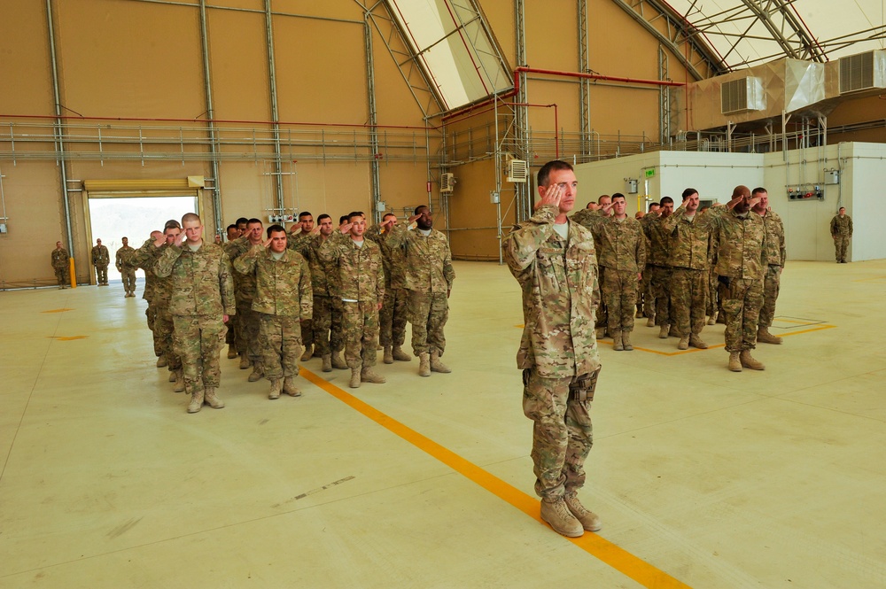 Two 451 AEG squadrons inactivate at KAF