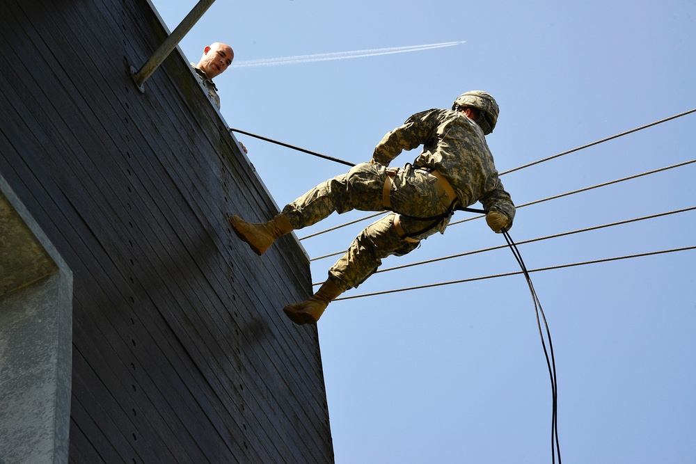 Rappel tower training