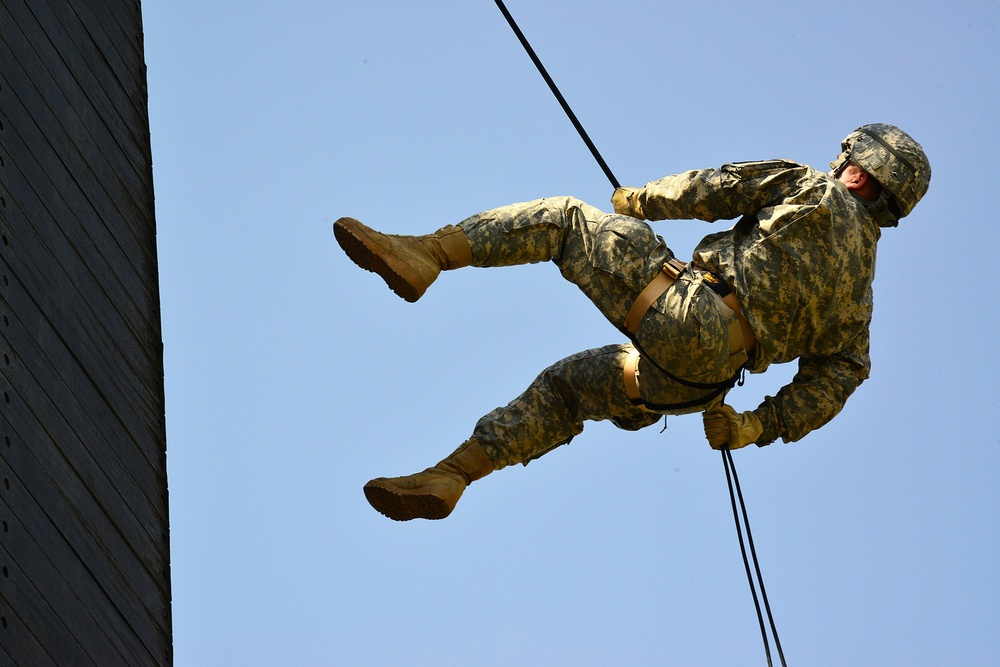 Rappel tower training