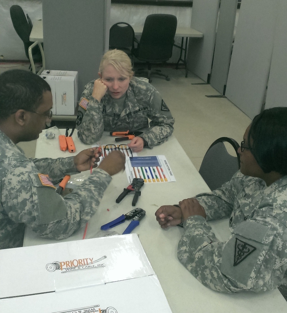 3rd Medical Command (Deployment Support), Detatchment 11, prepares for Staff Exercise