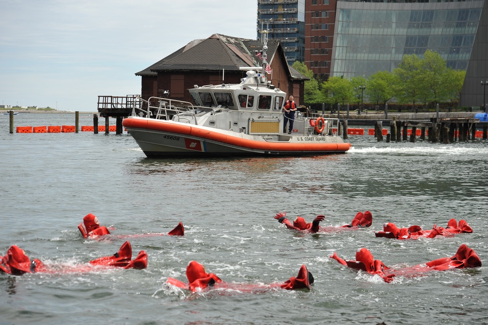 Coast Guard 1st District conduct survival swim training