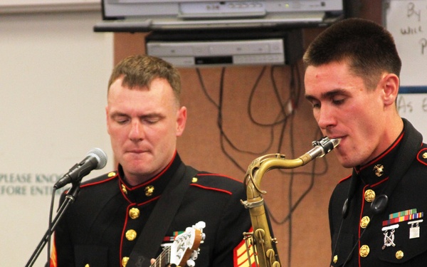 Marine Band San Diego plays Olympian High School