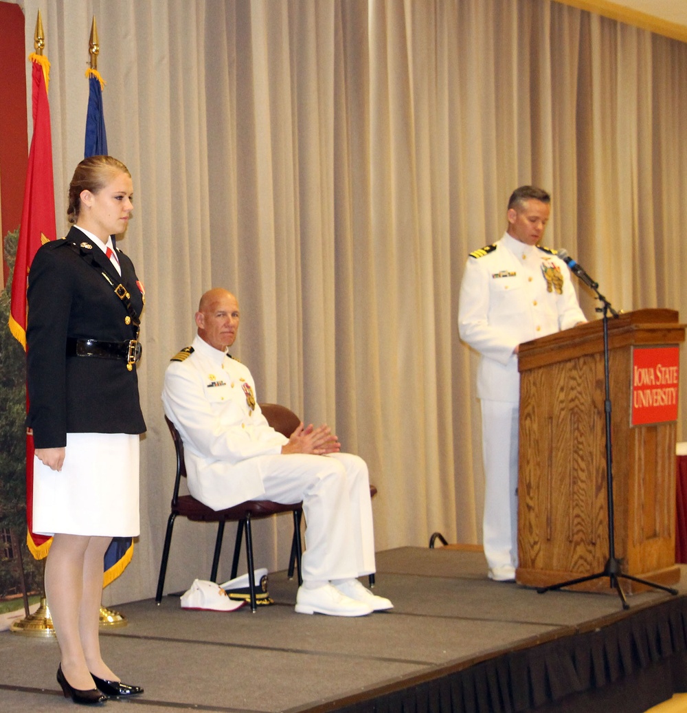 Iowa State NROTC commissioning ceremony