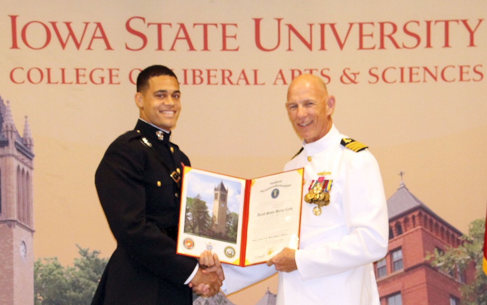 Iowa State NROTC commissioning ceremony