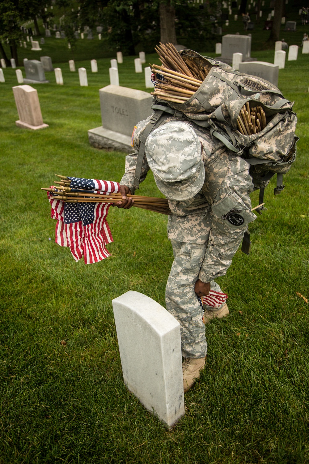 Flags In ceremony