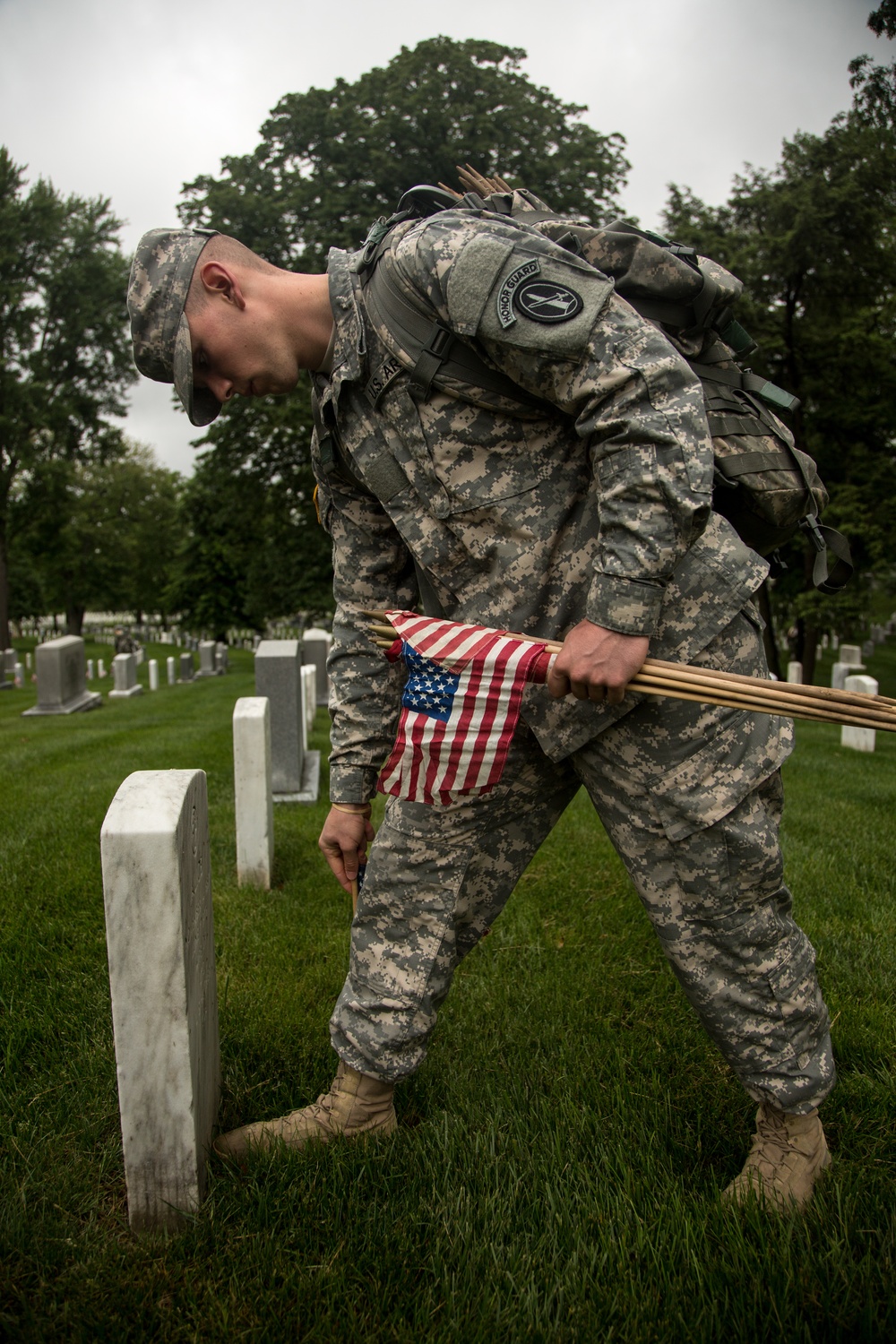 Flags In ceremony