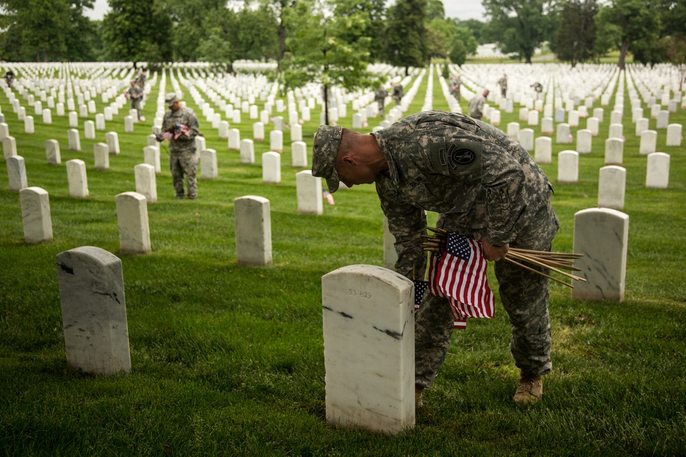 Flags In ceremony