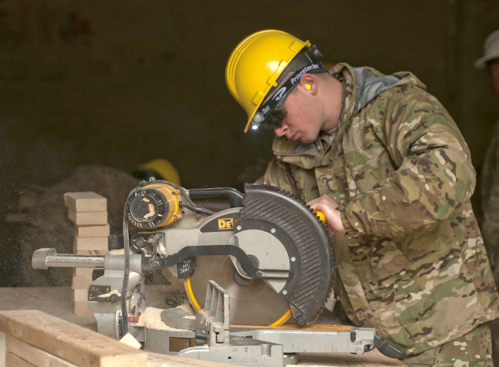 US Army engineers help improve training areas