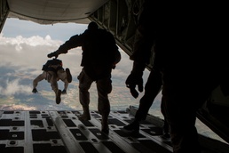 The Long Drop: U.S. Marines fly with multinational forces during Exercise Lone Paratrooper