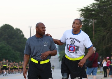 Wounded Warrior returns to the Division to complete All American Week Run