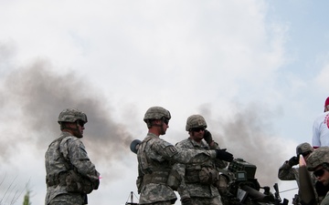 82nd Airborne Division conducts review with airborne assault demonstration