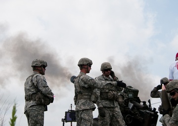 82nd Airborne Division conducts review with airborne assault demonstration