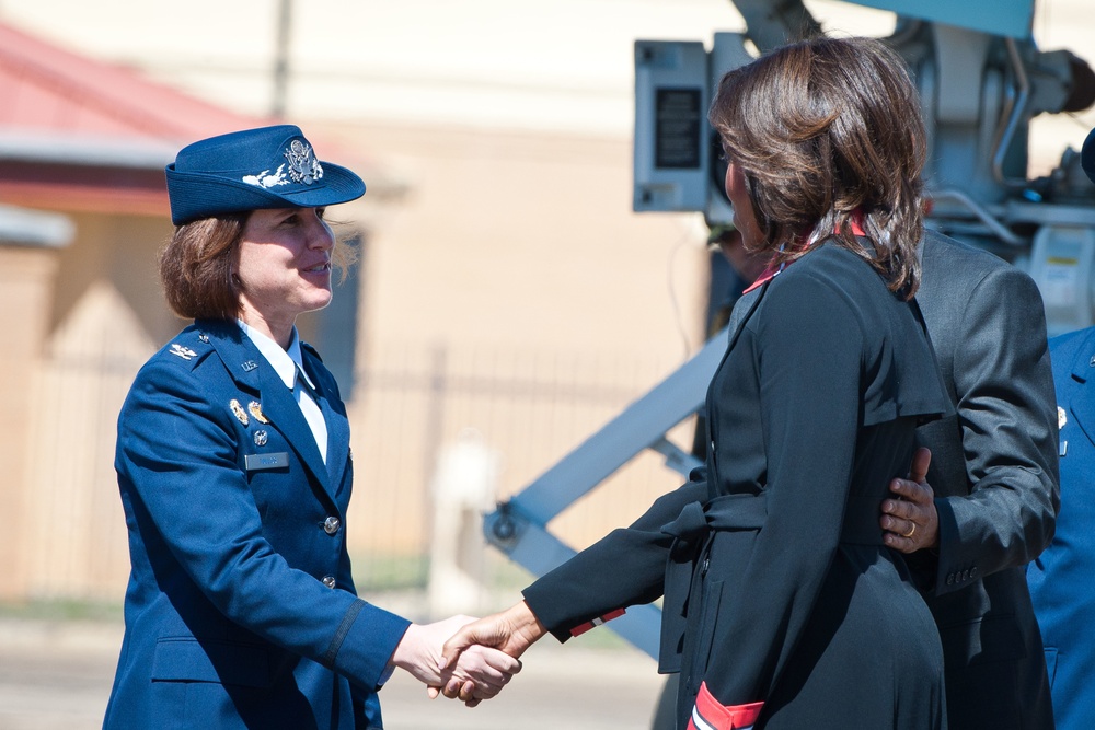 POTUS arrives at Maxwell