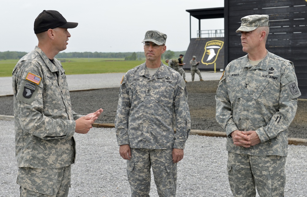 US Army Deputy Judge Advocate General visit to Fort Campbell