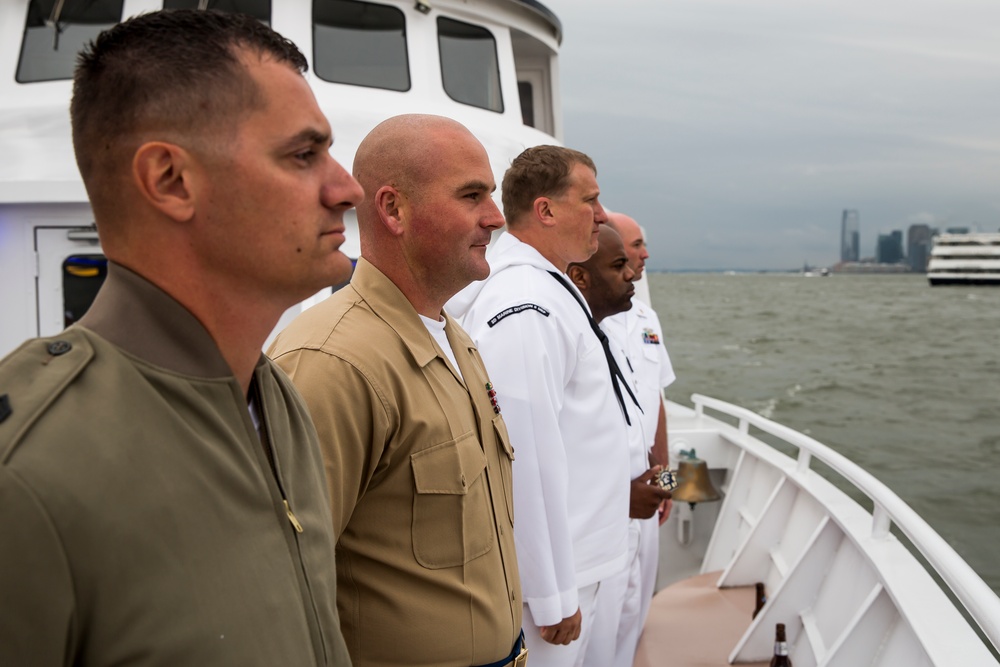 Marines, sailors, Coast Guardsmen join together for Navy League Harbor Cruise