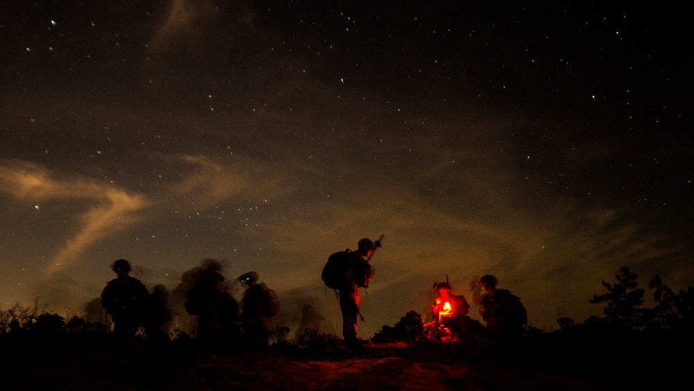 Combat Documentation (Training): Glowing bright in the night sky (Honorable Mention)