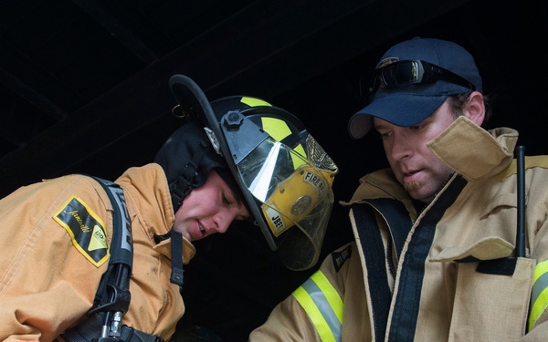 JBER firefighters conduct live-fire and resuce training