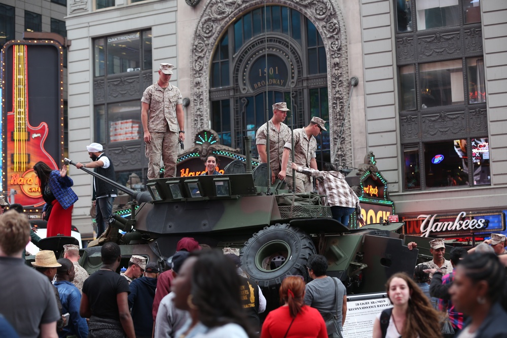 Marines take over Times Square