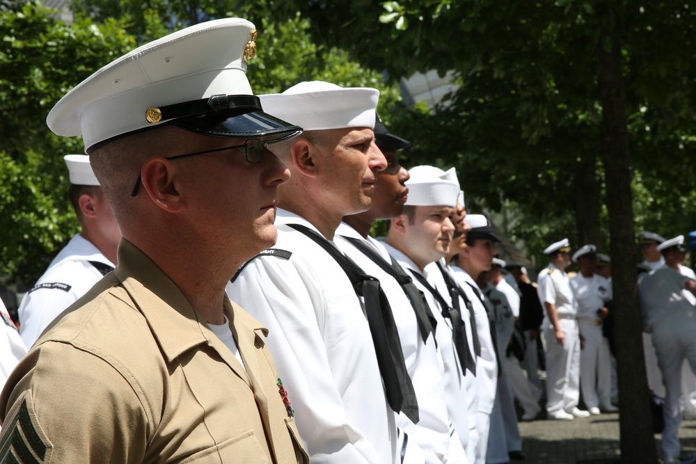 National September 11 Memorial re-enlistment ceremony