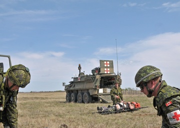 Oregon Army National Guard medevac unit trains with Canadian armed forces during Maple Resolve 2015