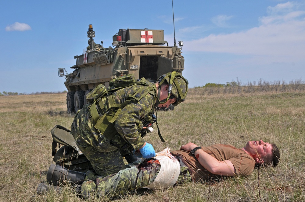 Oregon Army National Guard medevac unit trains with Canadian armed forces during Maple Resolve 2015