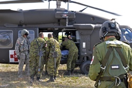 Oregon Army National Guard medevac unit trains with Canadian armed forces during Maple Resolve 2015