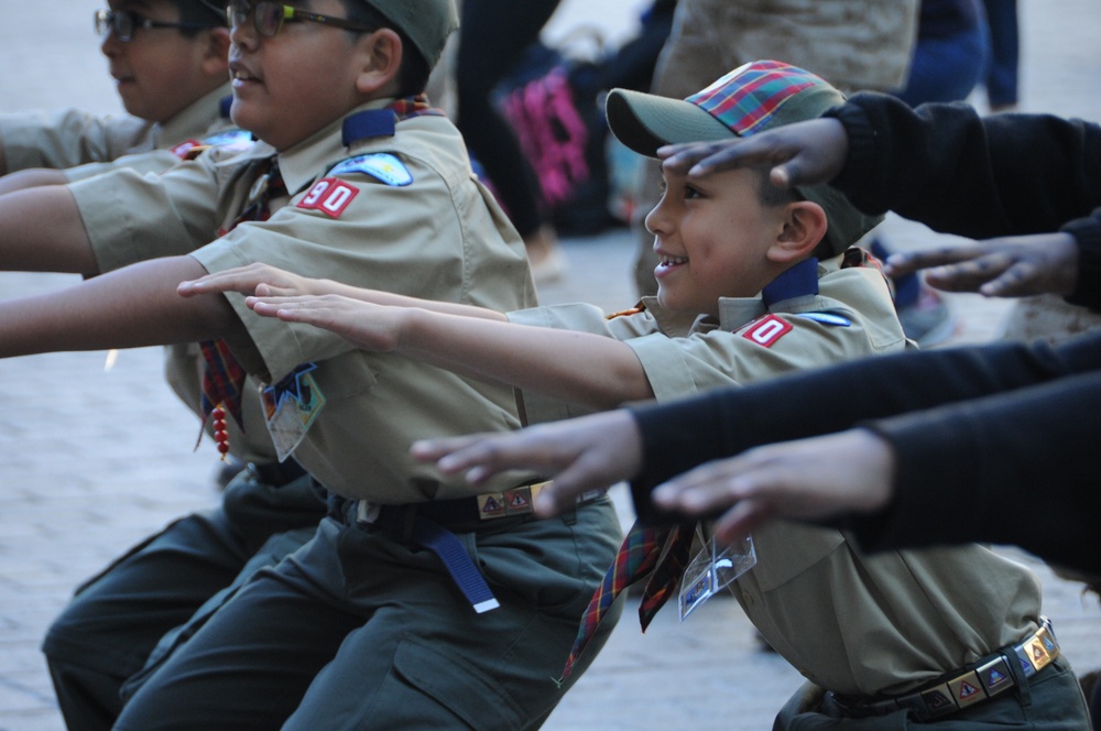 Marines, Navy PT Boy Scouts