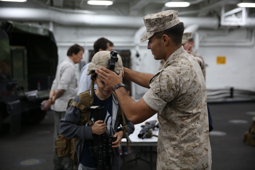Ship tour of the USS San Antonio Fleet Week New York 2015