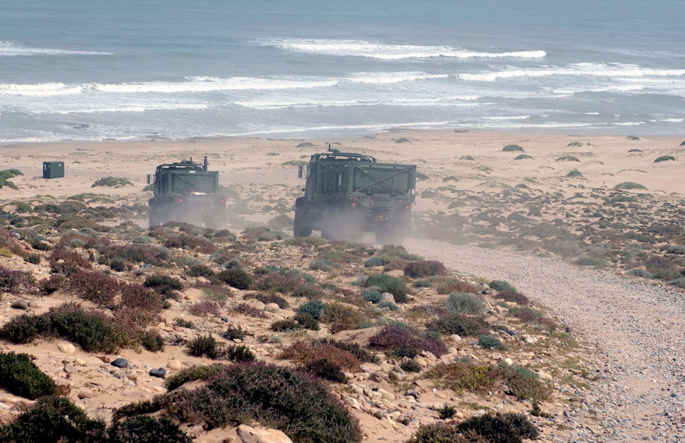 U.S. Marines and Moroccans during Exercise African Lion