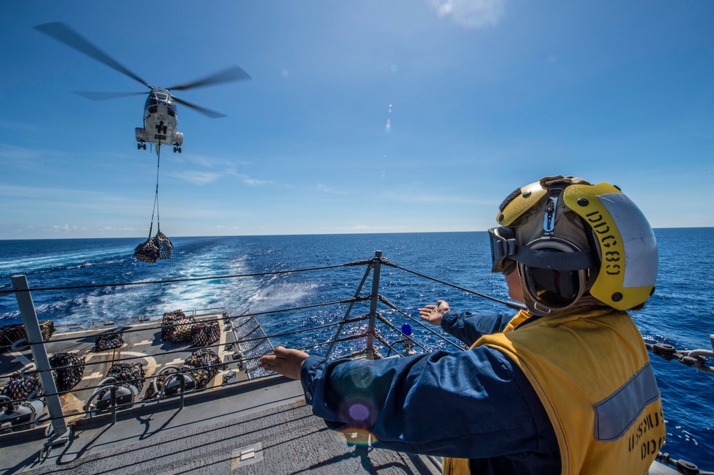 USS Mustin operations