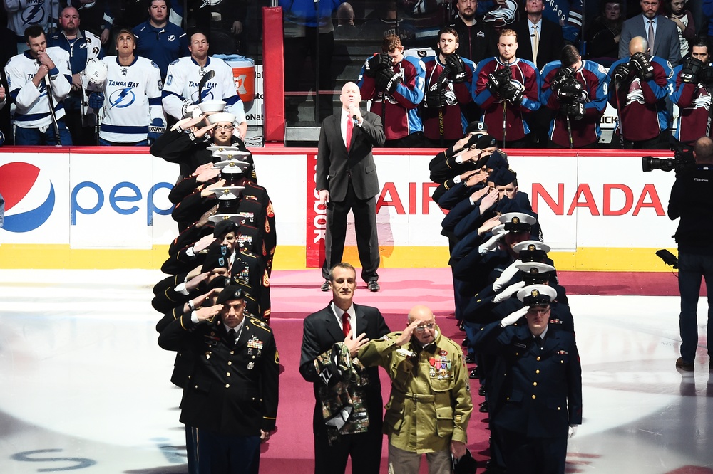 Military Night at the Colorado Avalanche Game